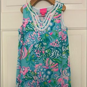 Lilly Pulitzer colorful dress Girls Medium size 6-7